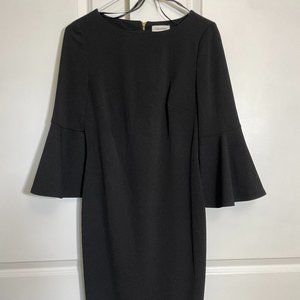 Black Calvin Klein cocktail dress
